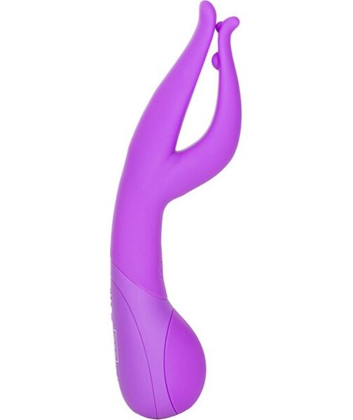 Rabbit-Vibrator Calexotics Impress Dual Kiss in Lila mit Klitorisstimulator