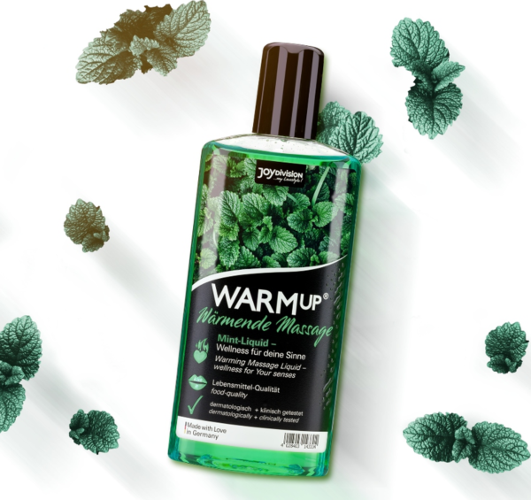 Flasche Massagegel JOYDIVISION WARMup Menta, 150 ml