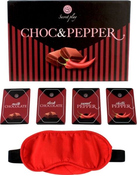 Kartenspiel Secret Play Choc & Pepper mit Schokoladenkarten und scharfen Karten