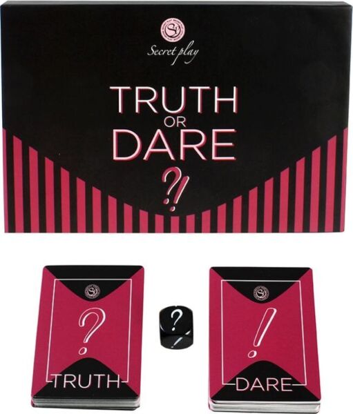 Kartenspiel Secret Play Truth or Dare FR/PT mit Würfel