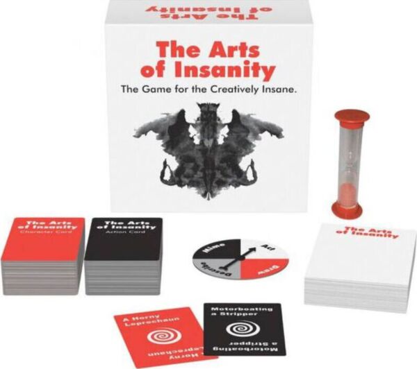 Schachtel des Partyspiels für Erwachsene Kheper Games The Arts of Insanity