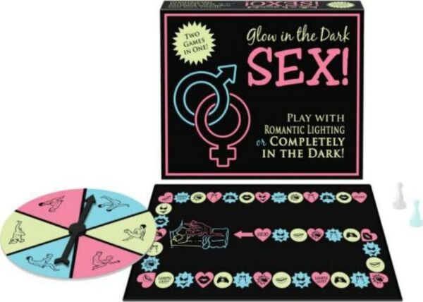 Erotisches Brettspiel Kheper Games Glow in the Dark Sex! mit Verpackung