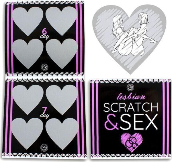 Rubbelspiel Secret Play Scratch & Sex Lesbian mit lesbischen Stellungen für Paare