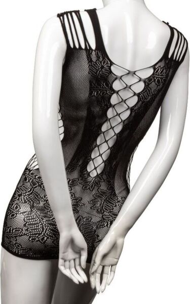 Scandal Peek-A-Boo Mini Dress Minikleid von CalExotics aus schwarzer Netzspitze