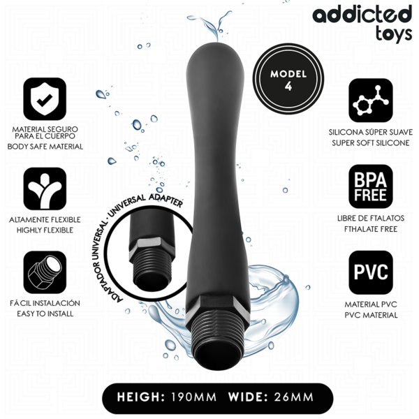 Analdusche Addicted Toys Modell 4 mit Universal-Adapter