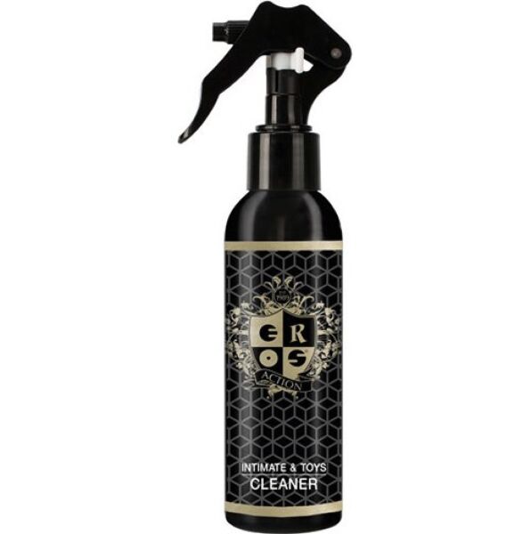 Flasche mit Sprühkopf des Sextoy-Reinigers Eros Action Intimate & Toys Cleaner, 150 ml