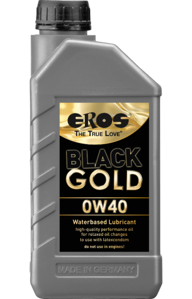 Gleitgel auf Wasserbasis EROS Black Gold im 1000-ml-Kanister