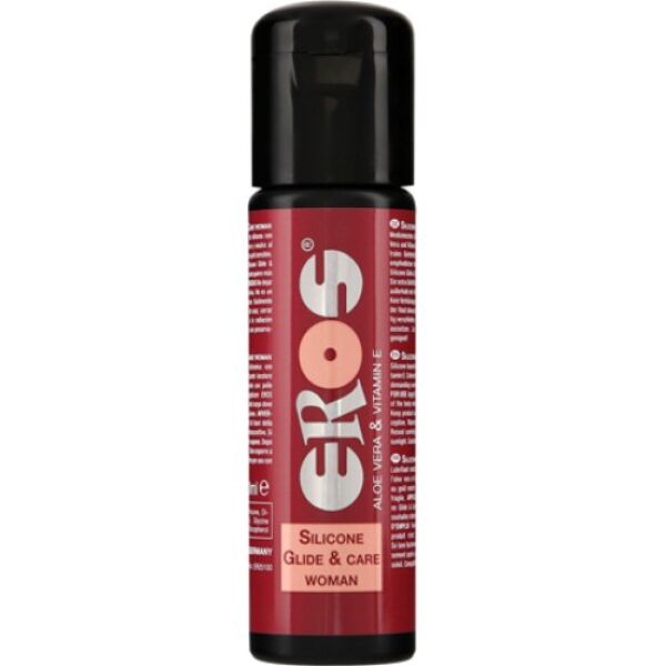 100-ml-Flasche des Gleitgels auf Silikonbasis Eros Silicone Glide & Care