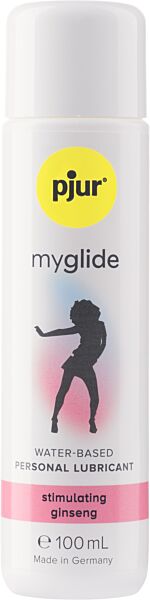 Flasche des Gleitgels auf Wasserbasis Pjur Myglide