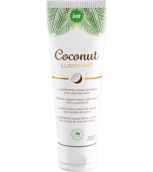 100-ml-Flasche des Gleitgels auf Wasserbasis INTT Vegan Coconut