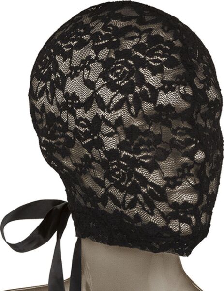 Schwarze CalExotics Scandal Corset Lace Hood aus Spitze mit Korsettschnürung