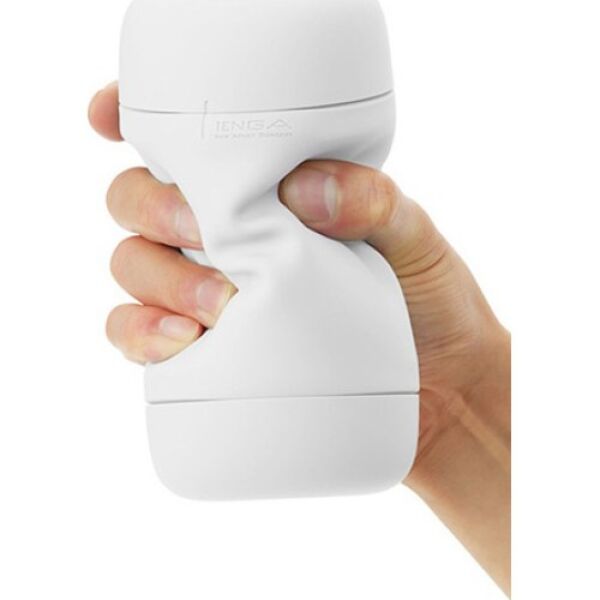 Masturbator Tenga Puffy Sugar White in Weiss mit weicher Hülle