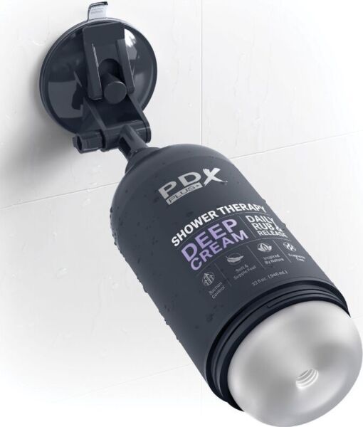 Masturbator PDX Plus+ Shower Therapy Deep Cream in Form einer Shampooflasche