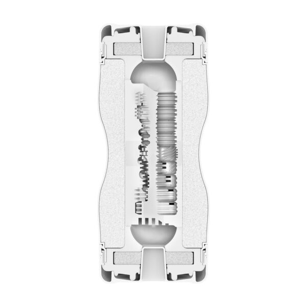 Masturbator Tenga Dual Sensation Cup Extremes, zweiseitiger Becher in Weiss und Schwarz