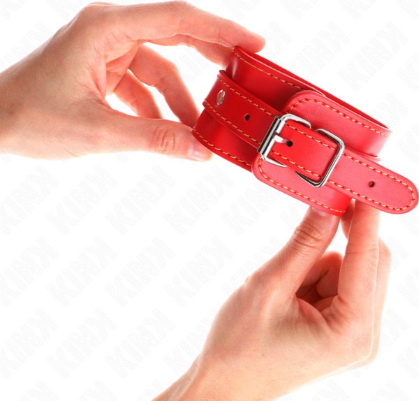 Rote Handfesseln für die Handgelenke Kink Thin Wrist Restraints Red