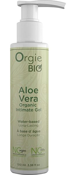 Orgie Bio Aloe Vera Gleitgel 100 ml in der Flasche mit Pumpspender
