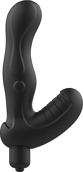 Prostata-Vibrator Addicted Toys Anal Massager mit gebogenem Schaft und Basis mit Relief