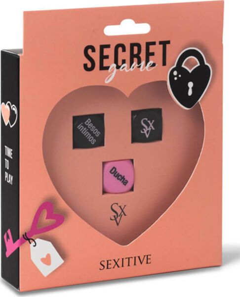 Die drei Sexwürfel des Erotikspiels Sexitive Secret game