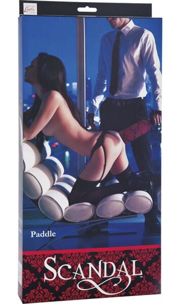 CalExotics Scandal Paddle aus rotem und schwarzem Stoff