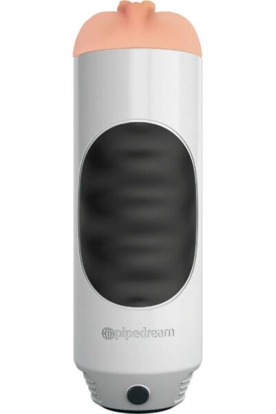 Masturbator mit Vibration Extreme Toyz Mega Grip von Pipedream in Weiss