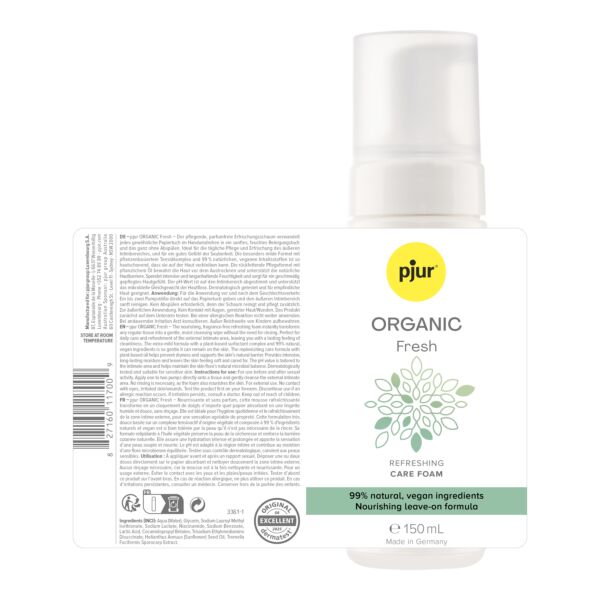 Flasche Pjur Organic Fresh Intimreiniger als Schaum, 150 ml