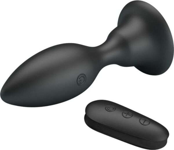 Analplug Mr Play aus Silikon mit Vibration und Fernbedienung