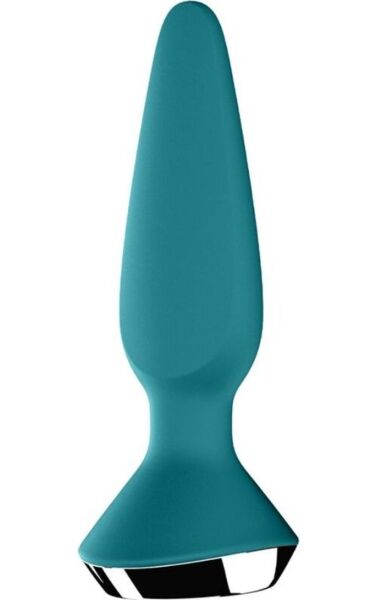 Vibrierender Analplug Satisfyer Plug-ilicious 1, kegelförmig mit breiter Basis