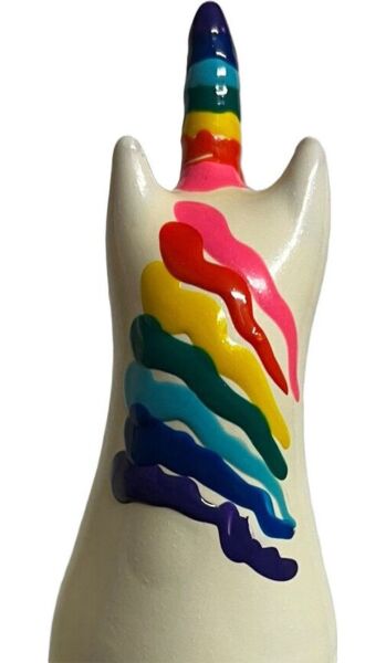 Scherzkondom Condomerie Unicorn Rainbow, handbemalt