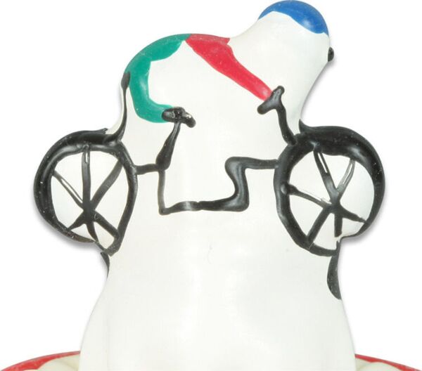 Handbemaltes dekoratives Kondom Condomerie Bicycle