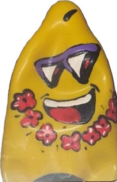 Handbemaltes Scherzkondom Condomerie Friki Tiki XL