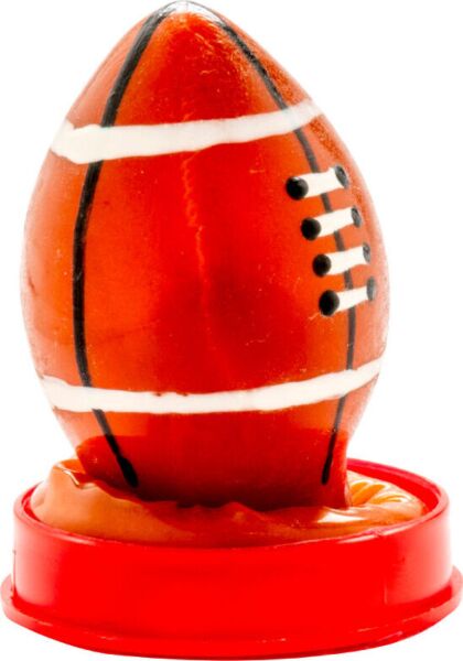 Handbemaltes Scherzkondom Condomerie Rugbyball aus Naturlatex
