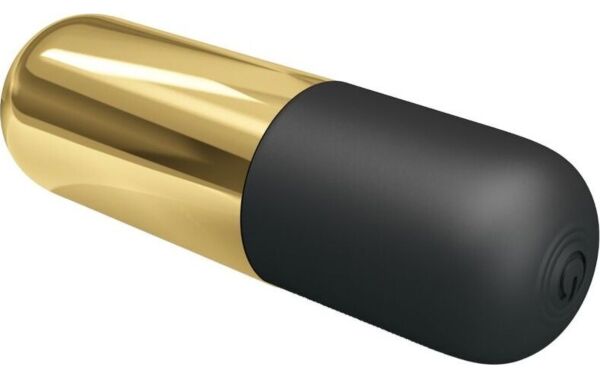 Pretty Love Mini-Vibrator in Gold und Schwarz