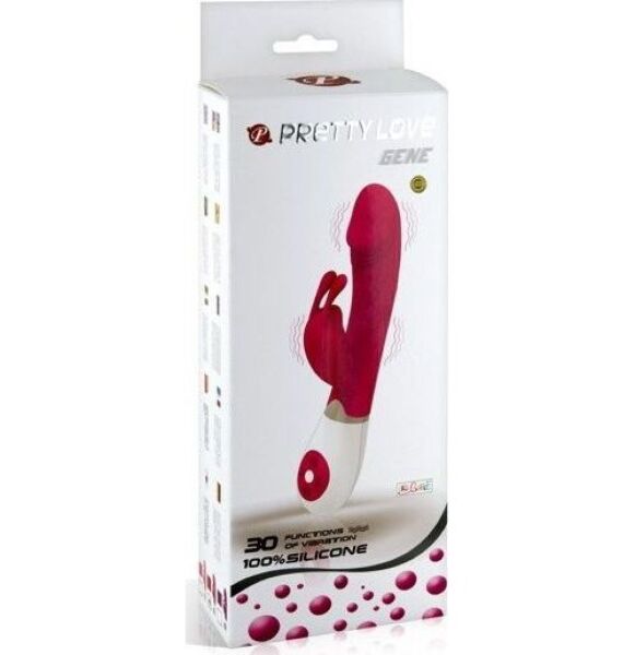 Rabbit-Vibrator Pretty Love BI-014224 in Lila und Weiss, mit seinen Ohren für die Klitoris
