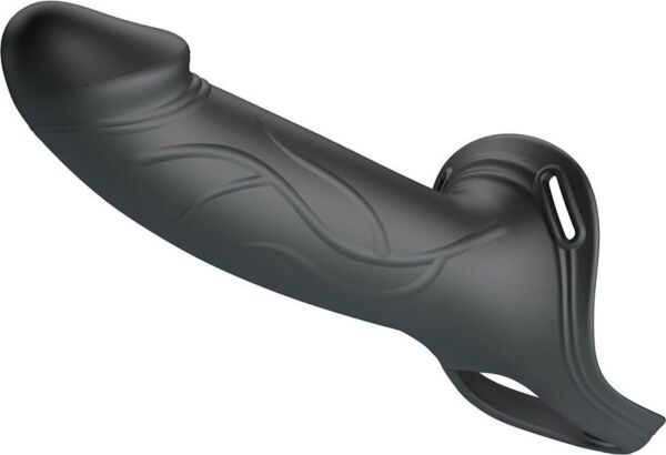 Strap-on Pretty Love BW-022108 mit realistischem Hohldildo, in Schwarz