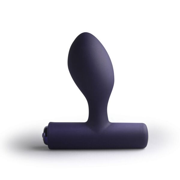 Vibrierender Analplug Rocks-Off Nova Orbital mit gebogener Spitze und langgezogener Basis