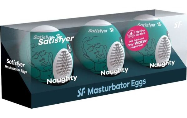 Set aus drei Masturbator-Eiern Satisfyer Masturbator Egg Set Naughty