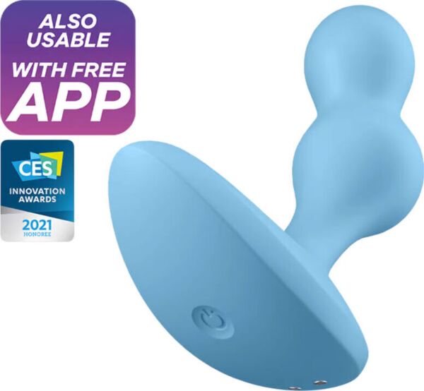 Analvibrator Satisfyer Deep Diver mit seiner Form aus zwei Kugeln und der breiten Basis