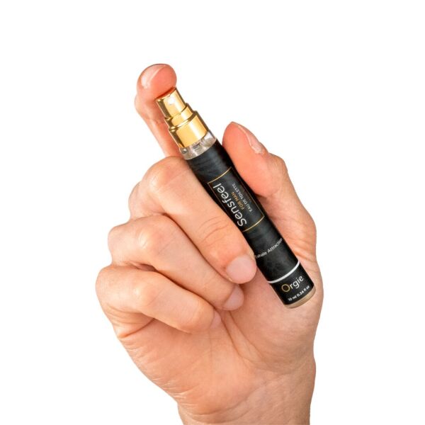 Glasflakon mit Zerstäuber: Orgie Sensfeel For Man 10 ml