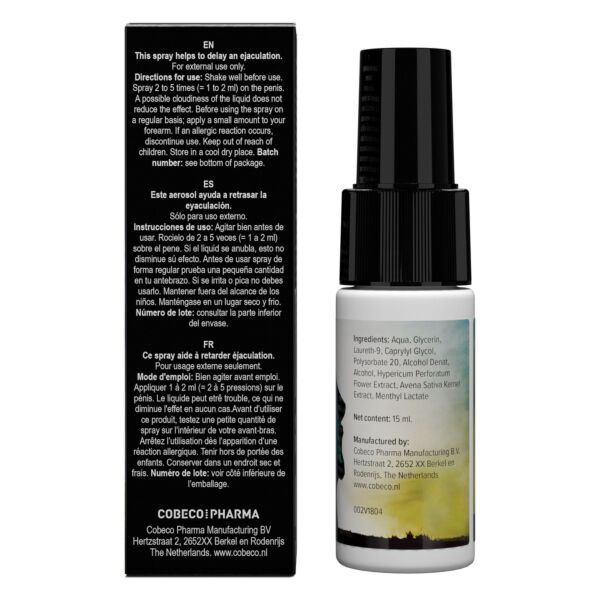Verzögerungsspray Cobeco Black Stone, 15 ml