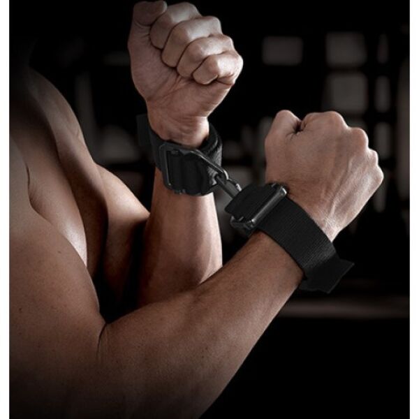 Handschellen Pipedream SR Command Heavy Duty Cuffs aus Nylonband mit Edelstahlringen