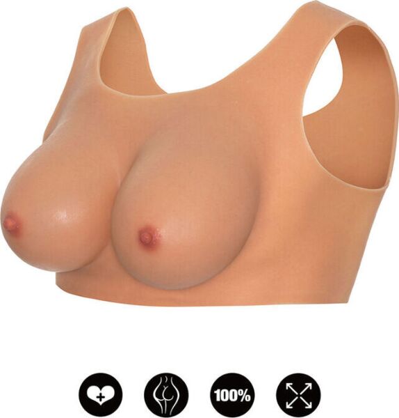 Brust-Top aus Silikon Wearable Breasts Top D Cup von Hidden Desire in heller Hautfarbe