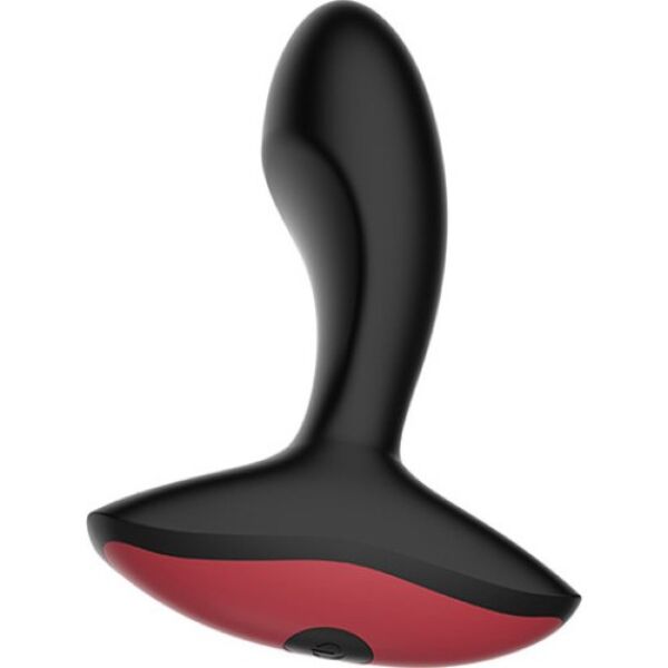 Prostata-Massager Magic Motion Solstice in Schwarz mit geschwungener Form und breiter Basis