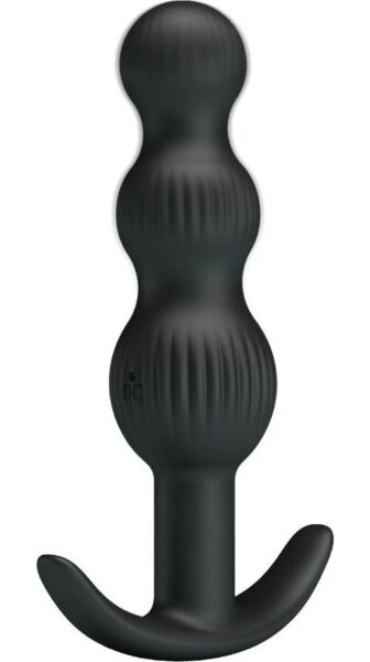 Anal-Vibrator Pretty Love BI-040173 aus Silikon, mit länglichen Perlen in wachsender Grösse und Basis