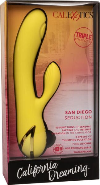 G-Punkt-Vibrator California Dreaming San Diego Seduction von CalExotics mit Klitorisstimulator