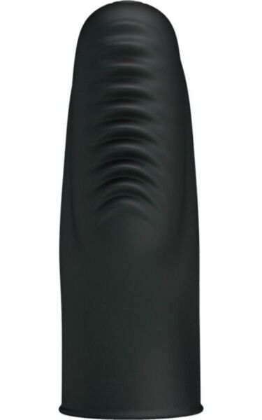 Schwarzer Fingervibrator Pretty Love Flirtation Stanford, strukturiert