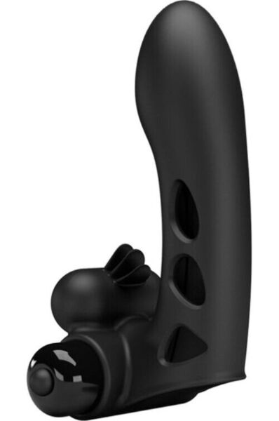 Fingervibrator Pretty Love Orlando BI-014836, schwarze Silikonhülle