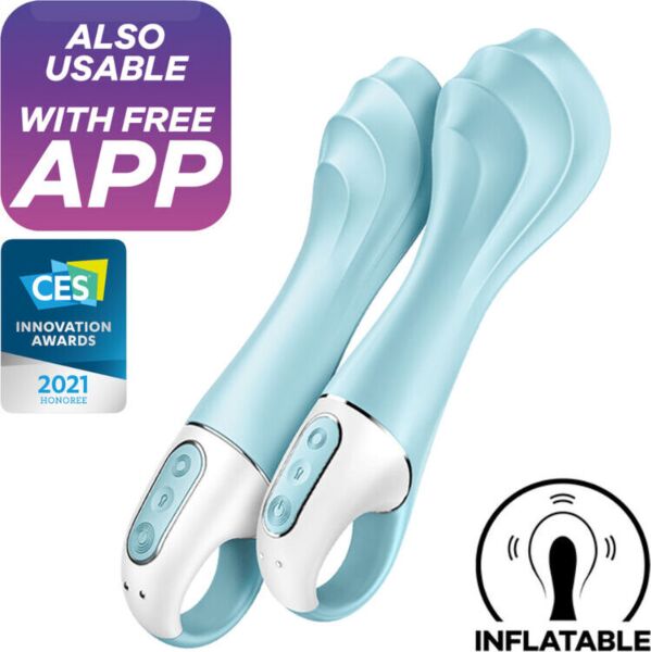 Aufblasbarer G-Punkt-Vibrator Satisfyer Air Pump Vibrator 5+ mit Haltering