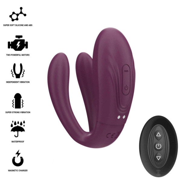 Vibrator Intense Sandra mit Klopffunktion und Fernbedienung