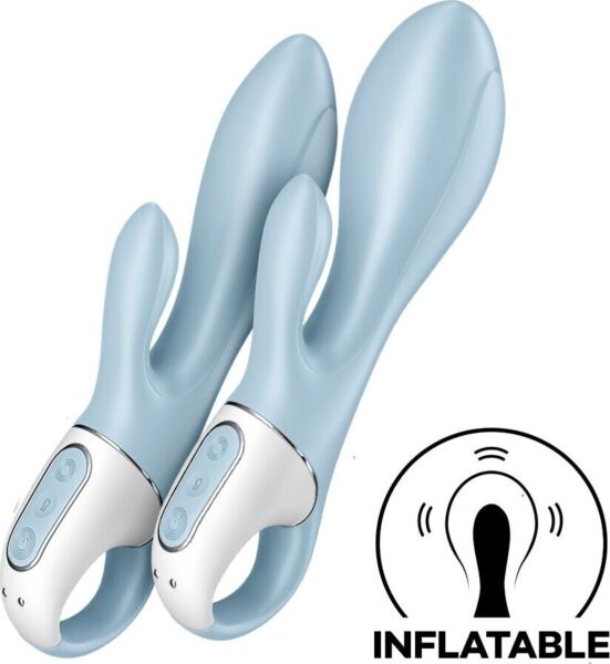 Rabbit-Vibrator Satisfyer Air Pump Bunny 1 in Hellblau