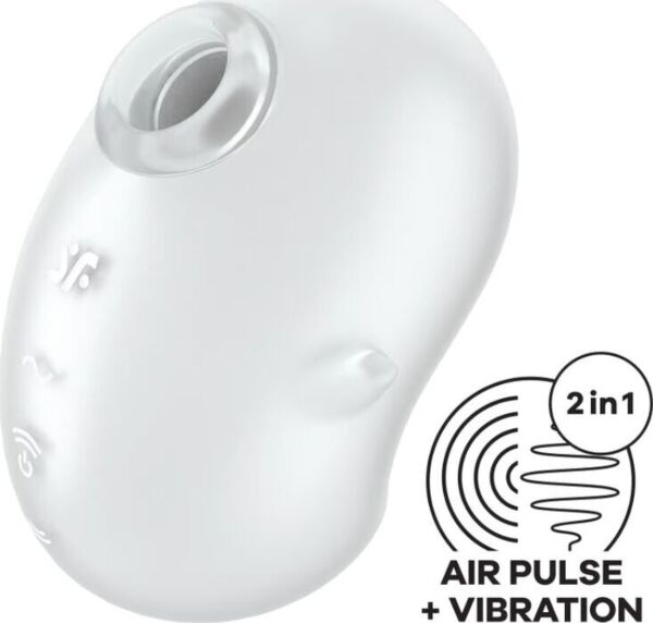 Lay-on-Vibrator Satisfyer Cutie Ghost in Weiss